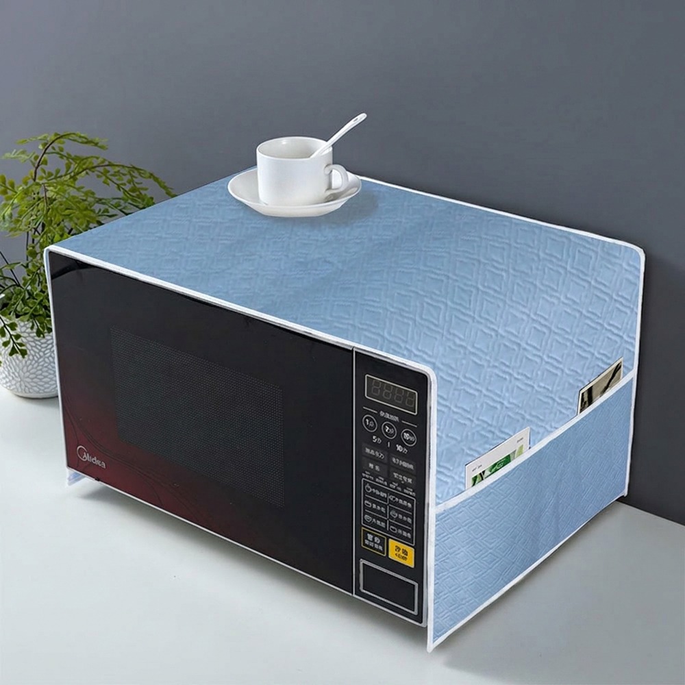 Kitchen Appliances Oven - ผ้าคลุมเตาไมโครเวฟแบบนุ่มพิเศษ ป้องกันน้ำมัน ผลิตจากวัสดุ PEVA สำหรับเครื่องใช้ในครัว ป้องกันฝุ่น
