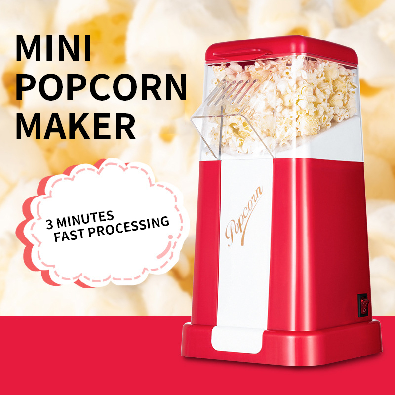 Air Popcorn Maker - เครื่องทำป๊อปคอร์นขนาดเล็กสำหรับใช้ในบ้าน เครื่องทำป๊อปคอร์นขนาดเล็กแบบอัตโนมัติเต็มรูปแบบ เครื่องทำป๊อปคอร์นไฟฟ้า 220V