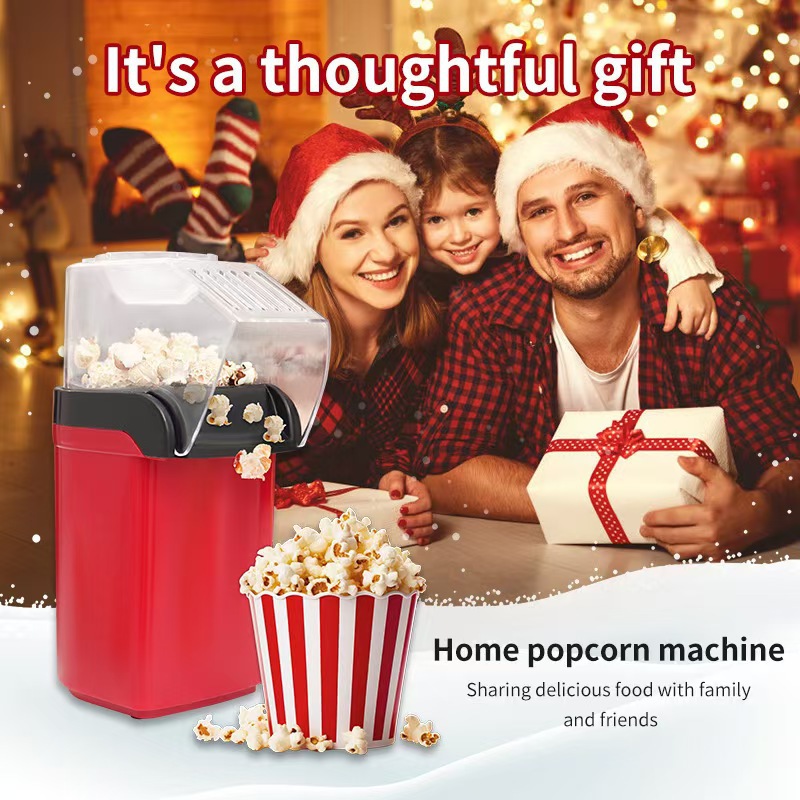 Air Popcorn Maker - เครื่องทำป๊อปคอร์นลมร้อนขนาดเล็กแบบพกพา ใช้ไฟฟ้า เหมาะสำหรับงานปาร์ตี้ ครัวเรือน ใช้งานง่าย