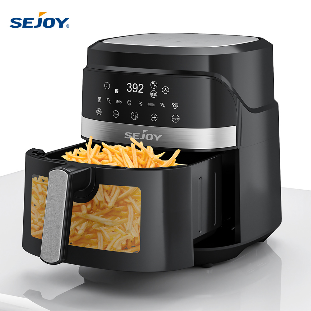 Kitchen Appliances Oven - หม้อทอดไร้น้ำมัน Sejoy Air Fryer 8-in-1 ความจุ