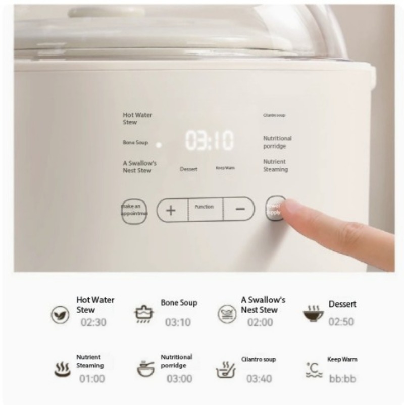 หม้อตุ๋นเซรามิกอัตโนมัติ 4.5 ล - Slow Cooker Ceramic บทวิจารณ์และราคา