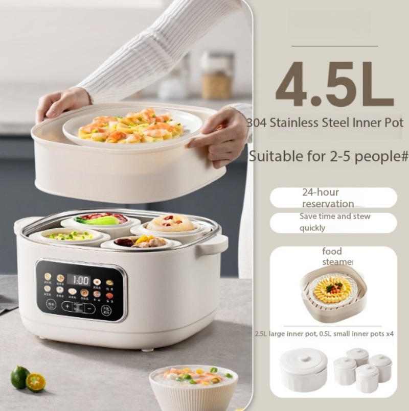 หม้อตุ๋นเซรามิกอัตโนมัติ 4.5 ล - Slow Cooker Ceramic บทวิจารณ์และราคา