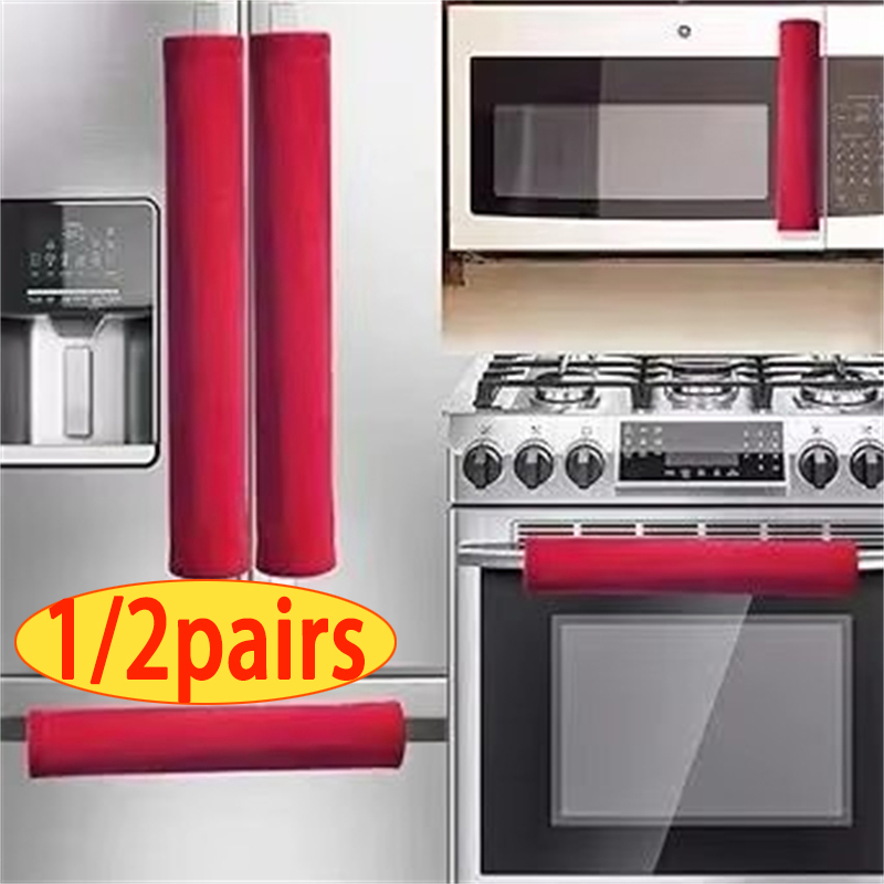 2 ชิ้น/เซ็ตตู้เย็นประตูมือจับเ - Kitchen Appliances Red Knobs บทวิจารณ์และราคา