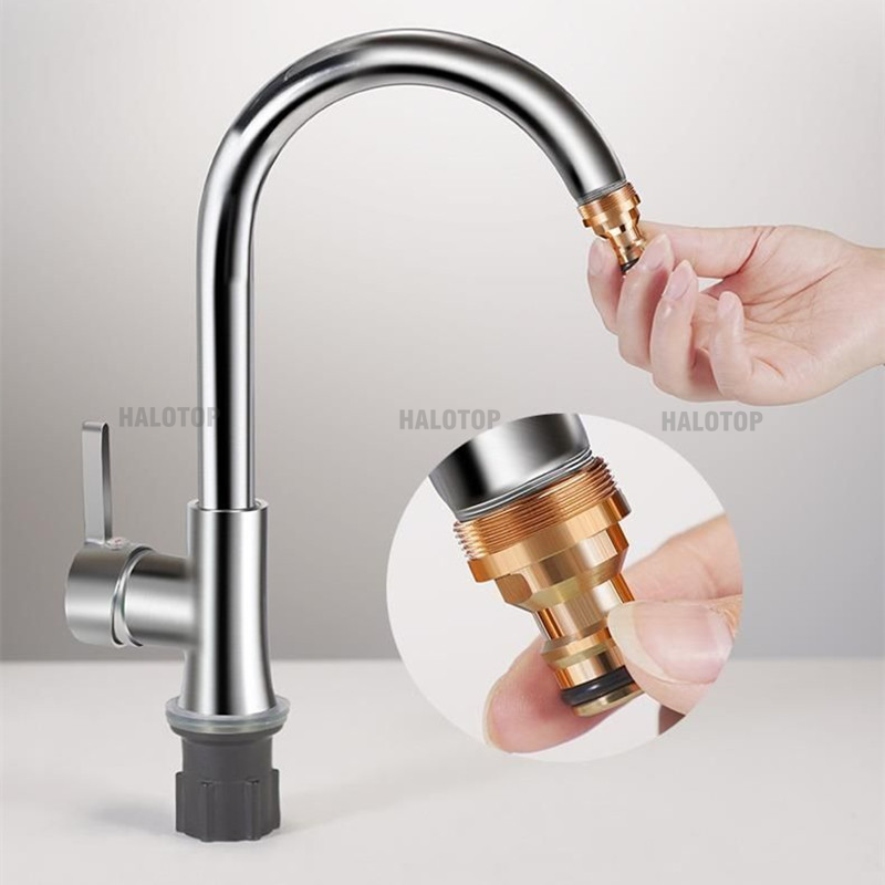 อะแดปเตอร์ก๊อกน้ำประปาทองเหลือ - Kitchen Appliances Electronics บทวิจารณ์และราคา