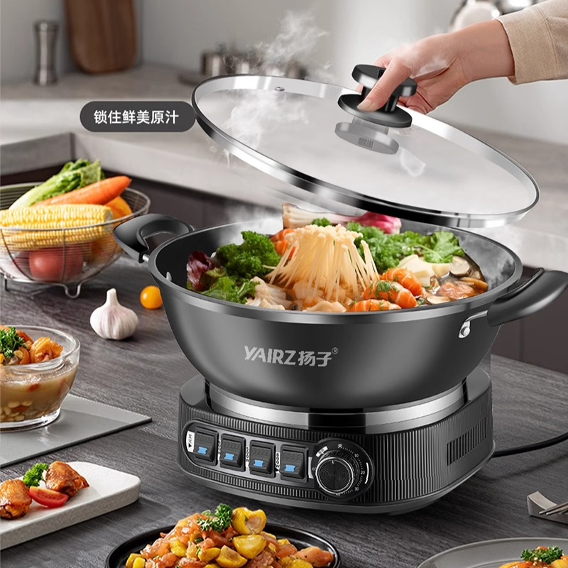 กระทะไฟฟ้าไม่ติดมัลติฟังก์ชั่น - Slow Cooker Ceramic บทวิจารณ์และราคา