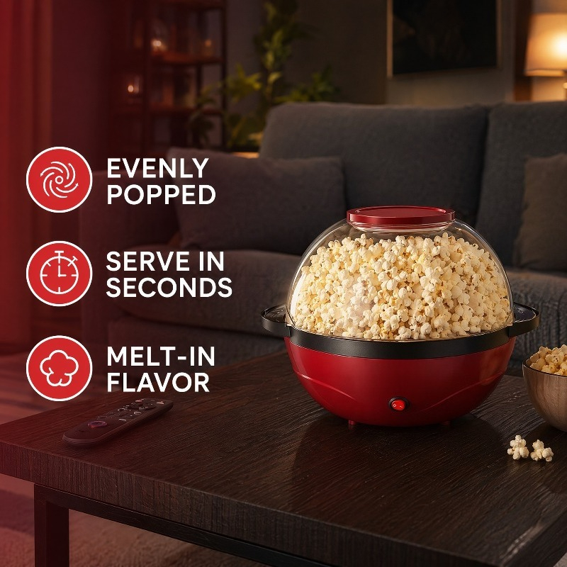 เครื่องทำป๊อปคอร์น 3.6 ลิตร, เ - Air Popcorn Maker บทวิจารณ์และราคา