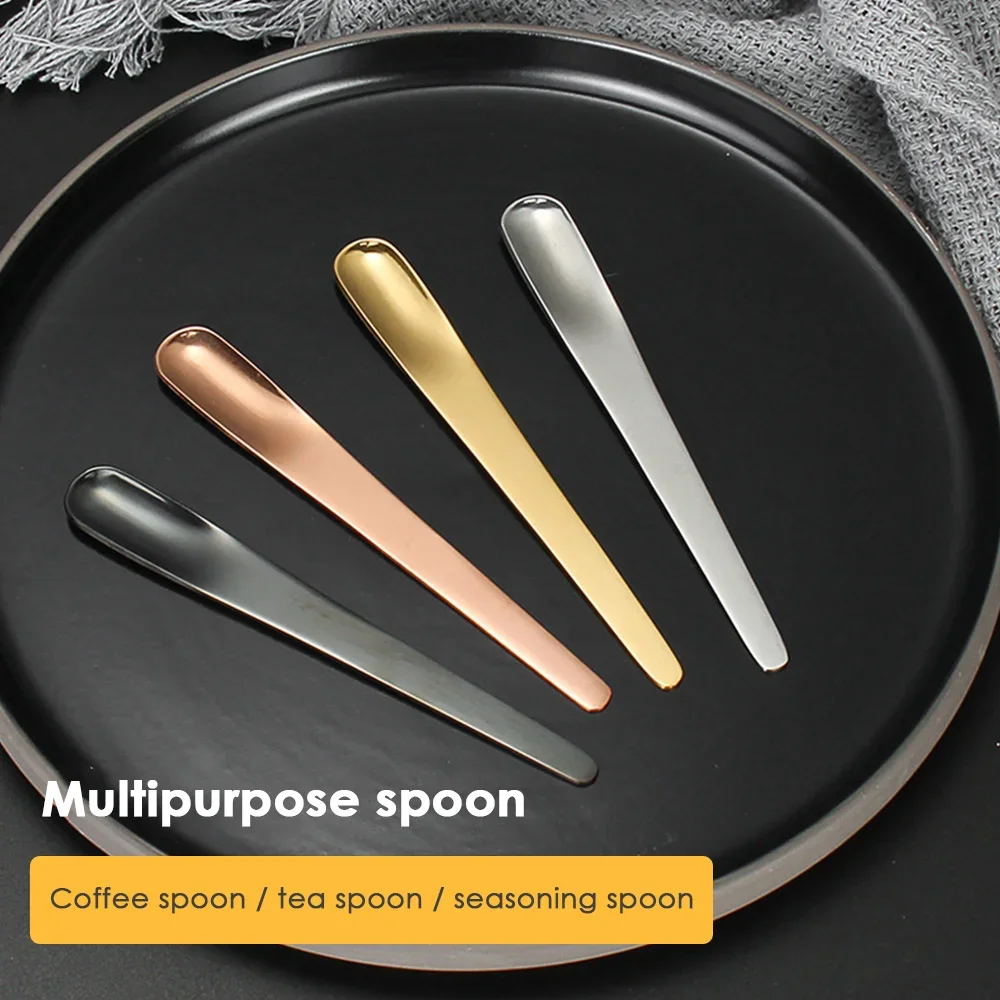 5ชิ้นช้อนกาแฟช้อนแบนสแตนเลสสำห - Kitchen Appliances Electronics บทวิจารณ์และราคา