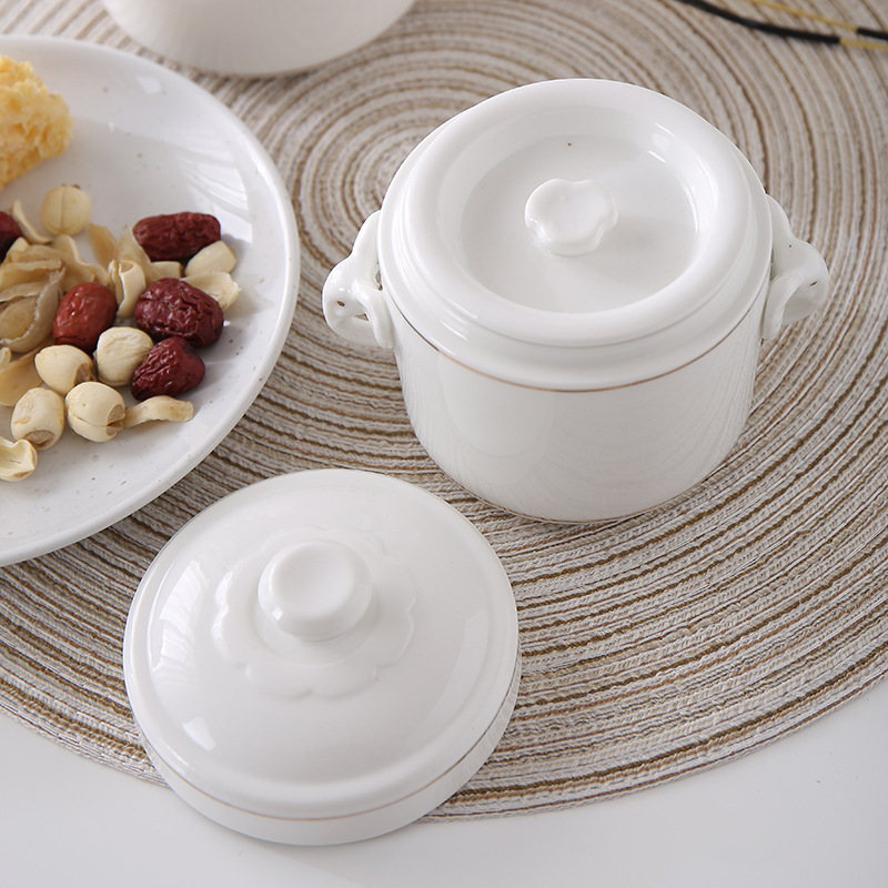 Pure สีขาวเซรามิคหม้อสตูว์ Cre - Slow Cooker Ceramic บทวิจารณ์และราคา
