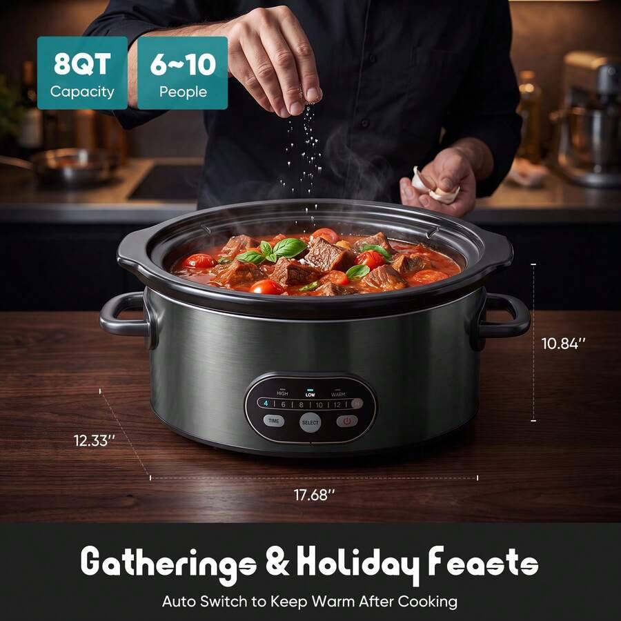 หม้อหุงต้ม Sweetcrispy, เคลือบ - Slow Cooker Ceramic บทวิจารณ์และราคา