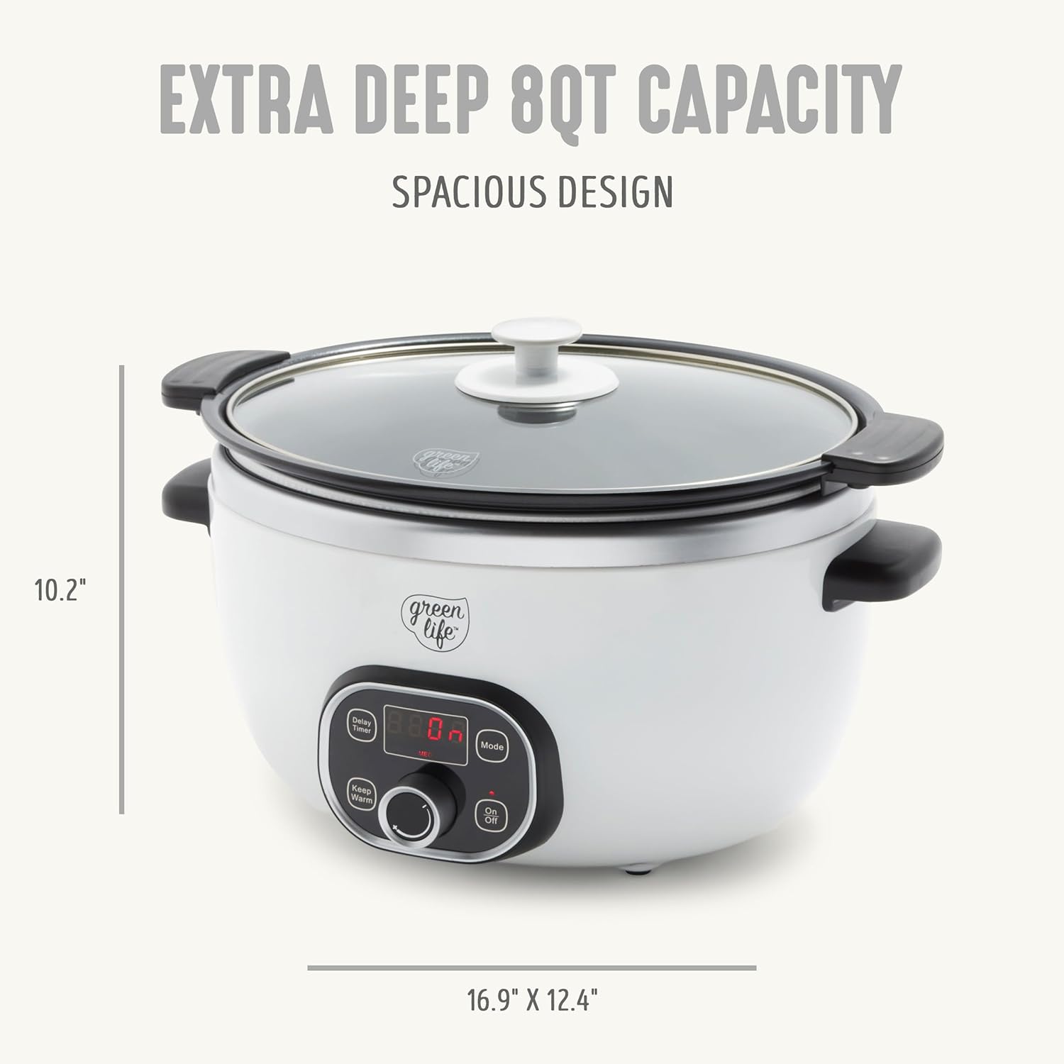 หม้อหุงช้าแบบตั้งโปรแกรมได้ 8Q - Slow Cooker Ceramic บทวิจารณ์และราคา