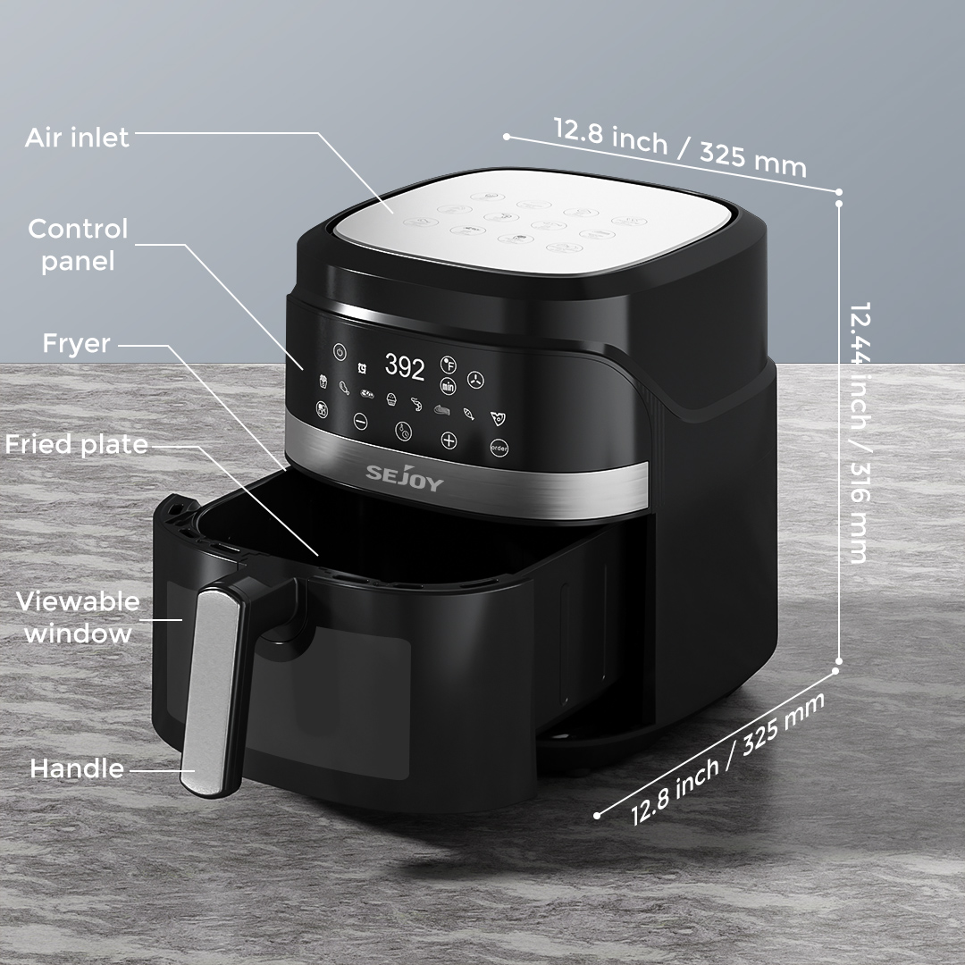 หม้อทอดไร้น้ำมัน Sejoy Air Fry - Kitchen Appliances Oven บทวิจารณ์และราคา