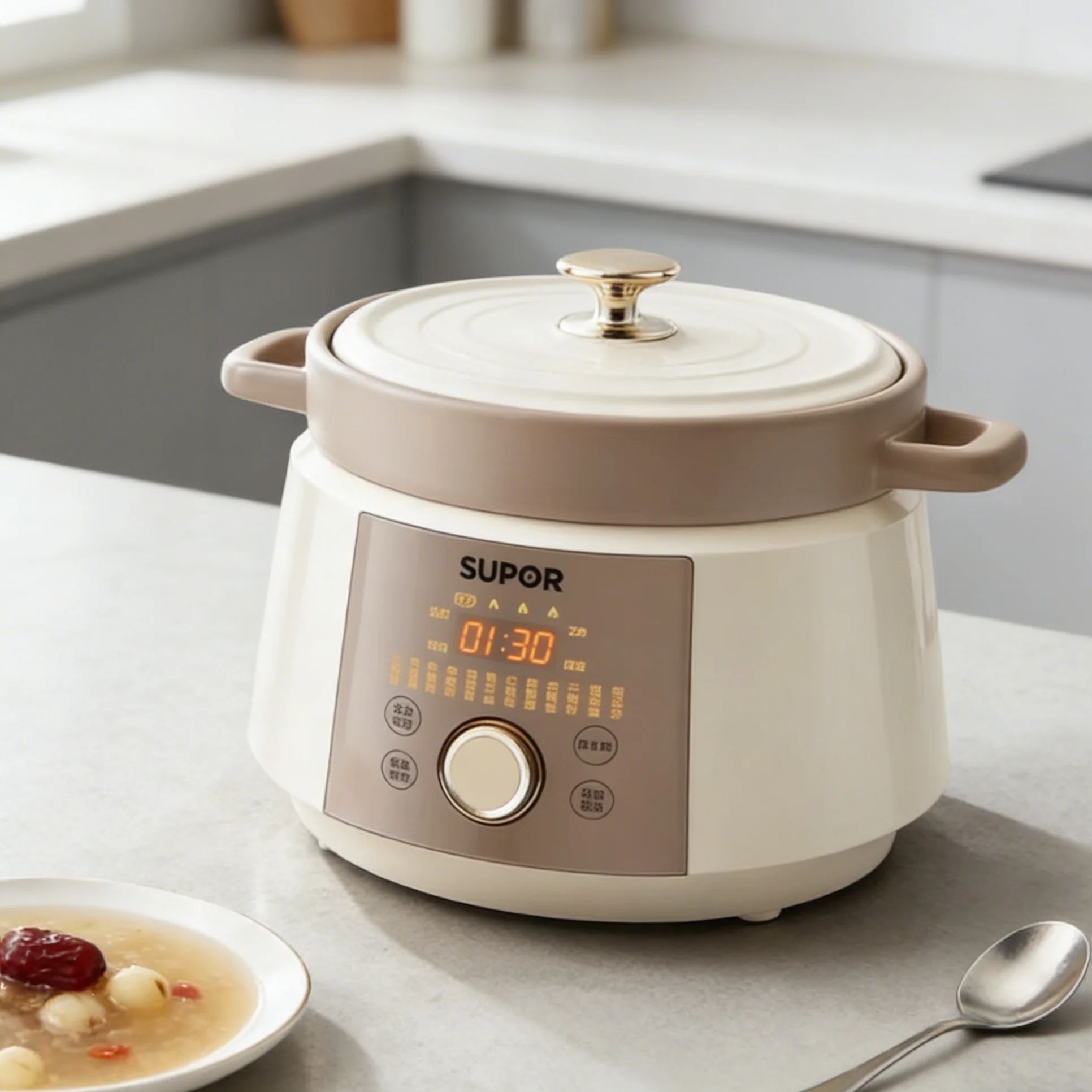 หม้อหุงช้าไฟฟ้าเซรามิก 4 ลิตร  - Slow Cooker Ceramic บทวิจารณ์และราคา