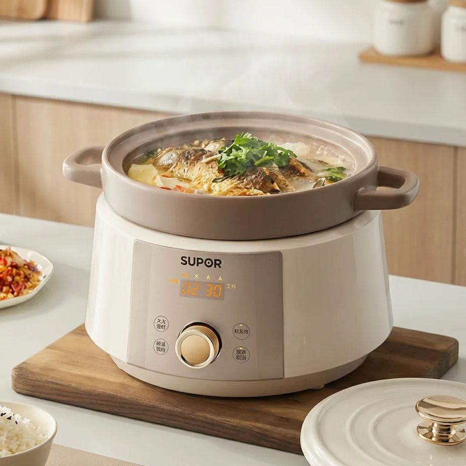 หม้อหุงช้าไฟฟ้าเซรามิก 4 ลิตร  - Slow Cooker Ceramic บทวิจารณ์และราคา
