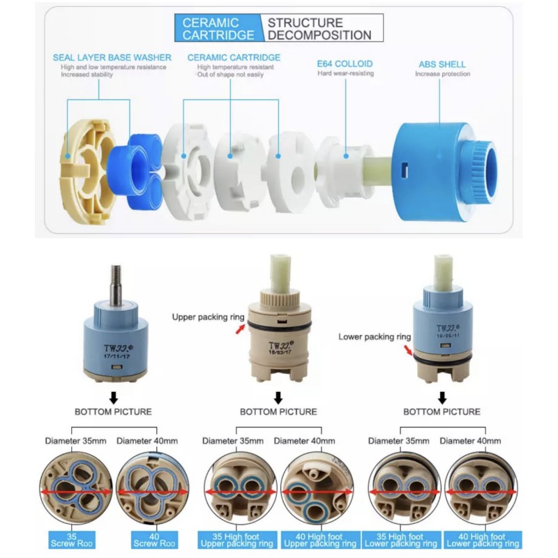 วาล์วผสมน้ำสำหรับก๊อกน้ำ ขนาด  - Kitchen Appliances Electronics บทวิจารณ์และราคา